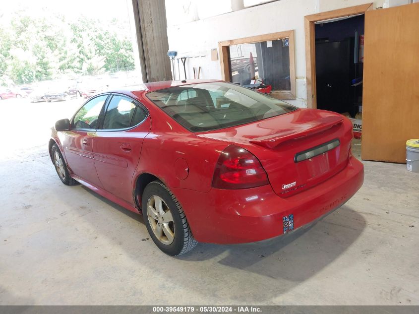 2008 Pontiac Grand Prix VIN: 2G2WP552681122363 Lot: 39549179