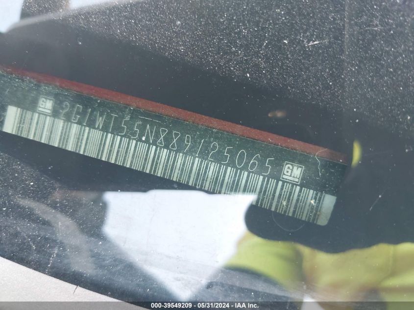 2008 Chevrolet Impala Lt VIN: 2G1WT55N889125065 Lot: 39549209
