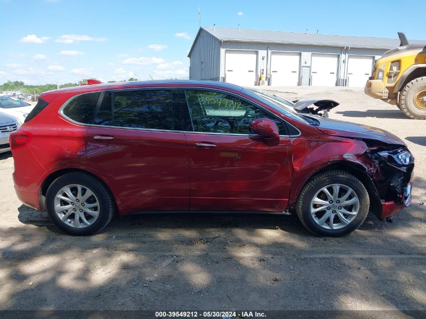 2019 Buick Envision Fwd Preferred VIN: LRBFXBSA4KD039854 Lot: 39549212