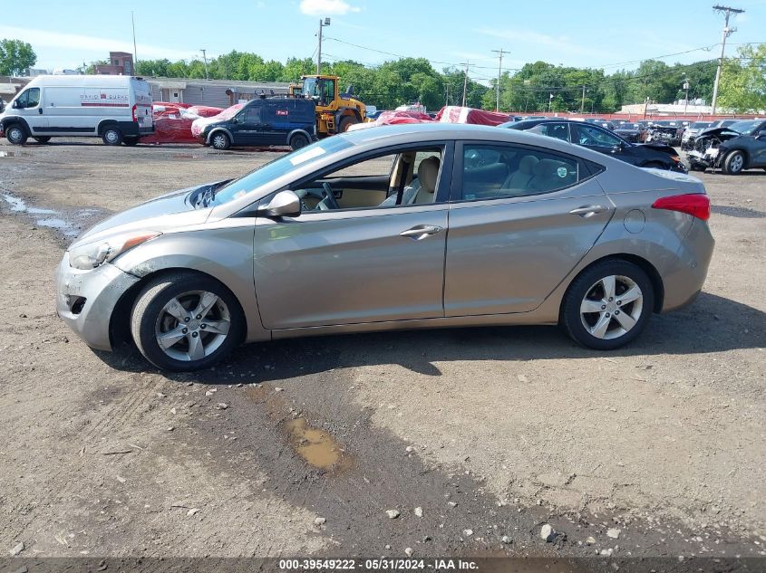 2013 Hyundai Elantra Gls VIN: 5NPDH4AE6DH451776 Lot: 39549222