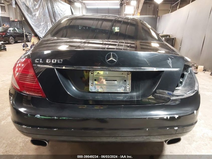 2007 Mercedes-Benz Cl 600 VIN: WDDEJ76X67A006685 Lot: 39549234