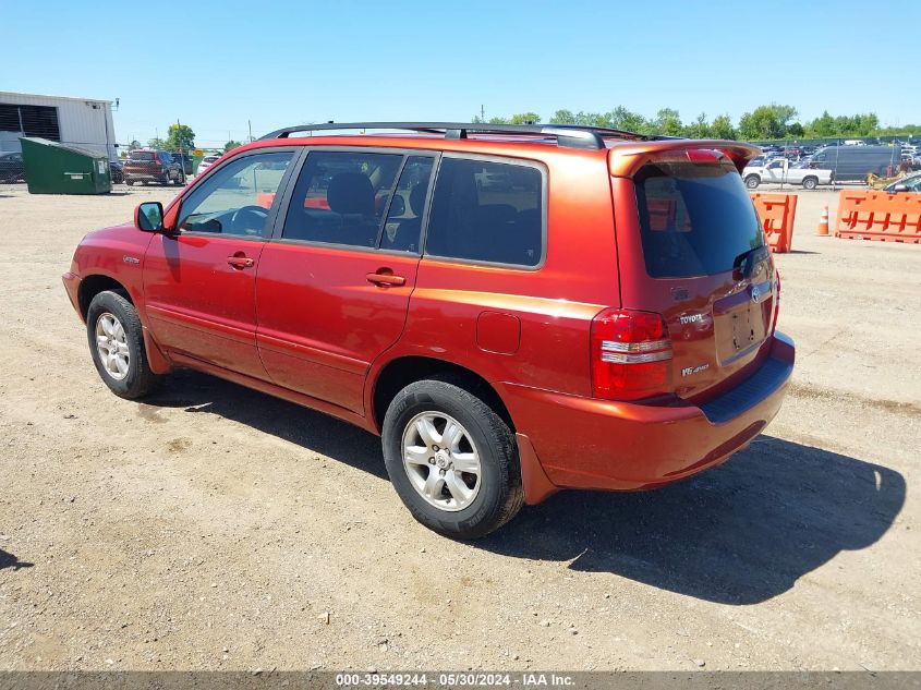 2002 Toyota Highlander Limited V6 VIN: JTEHF21A020067281 Lot: 39549244