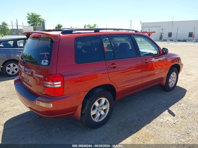 2002 Toyota Highlander Limited V6 VIN: JTEHF21A020067281 Lot: 39549244