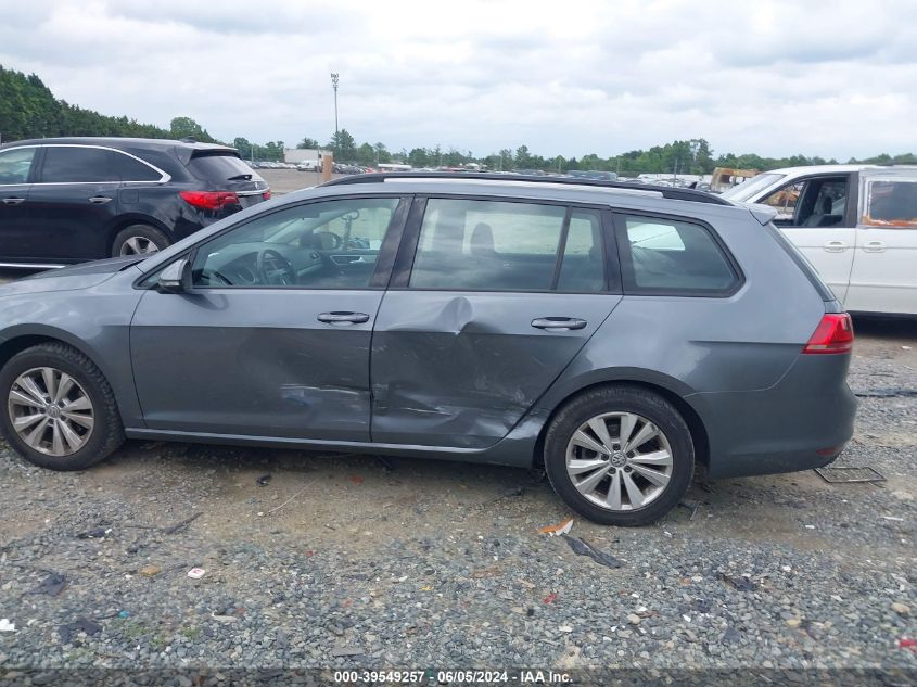 2017 Volkswagen Golf Sportwagen Tsi S VIN: 3VWU17AU9HM533995 Lot: 39549257