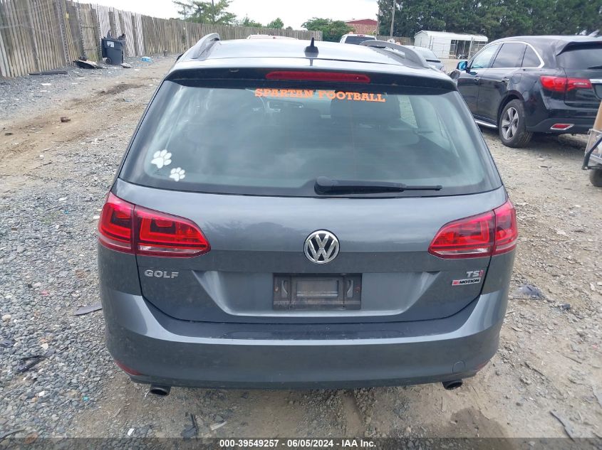 2017 VOLKSWAGEN GOLF SPORTWAGEN TSI S - 3VWU17AU9HM533995