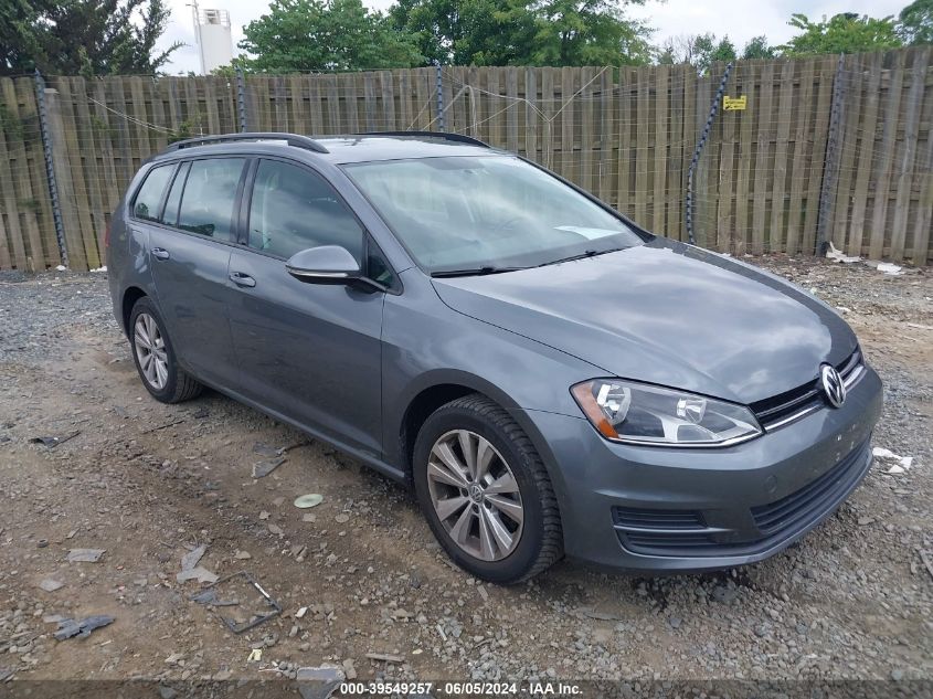 2017 Volkswagen Golf Sportwagen Tsi S VIN: 3VWU17AU9HM533995 Lot: 39549257