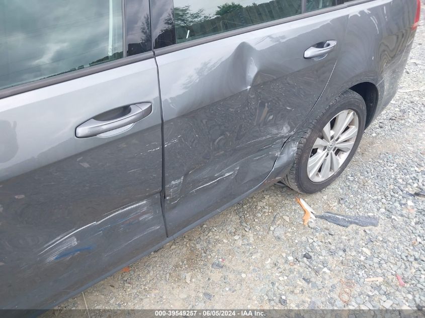 2017 VOLKSWAGEN GOLF SPORTWAGEN TSI S - 3VWU17AU9HM533995