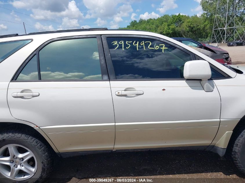 1999 Lexus Rx 300 VIN: JT6HF10U3X0030377 Lot: 39549267