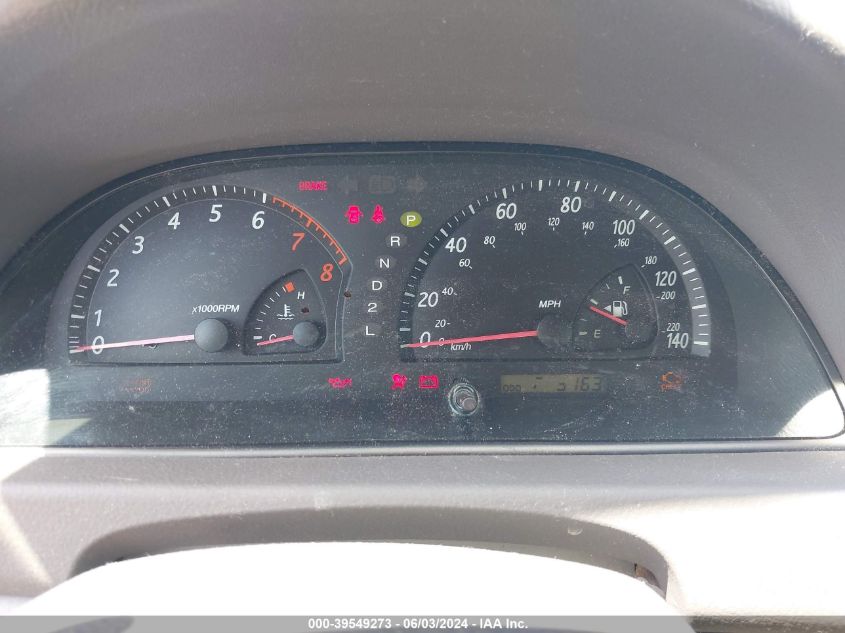 2004 Toyota Camry Le VIN: 4T1BE30K84U859991 Lot: 39549273