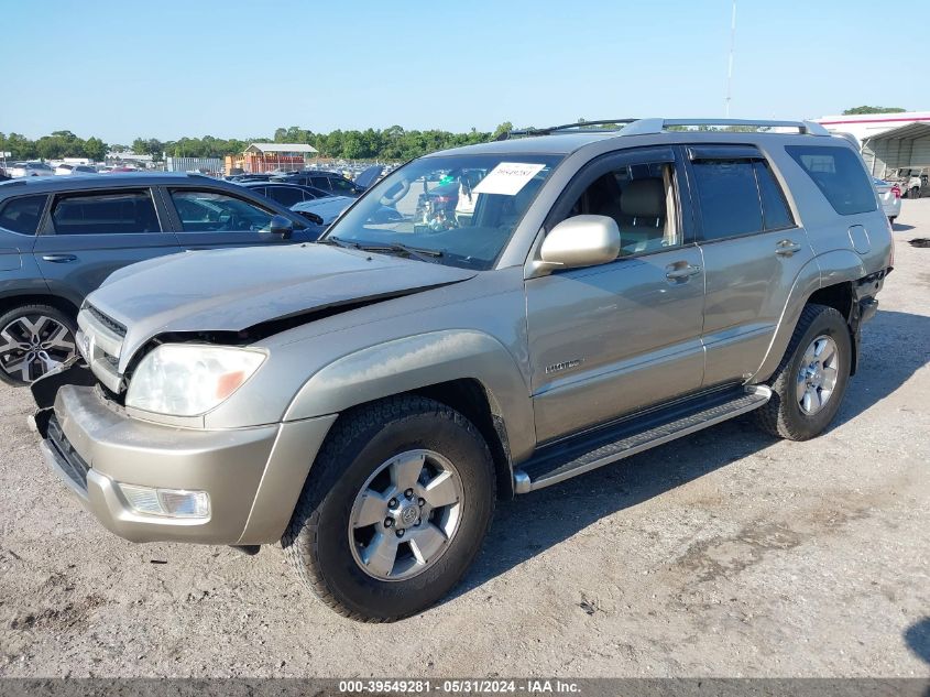 2004 Toyota 4Runner Limited VIN: JTEZU17RX40033644 Lot: 39549281