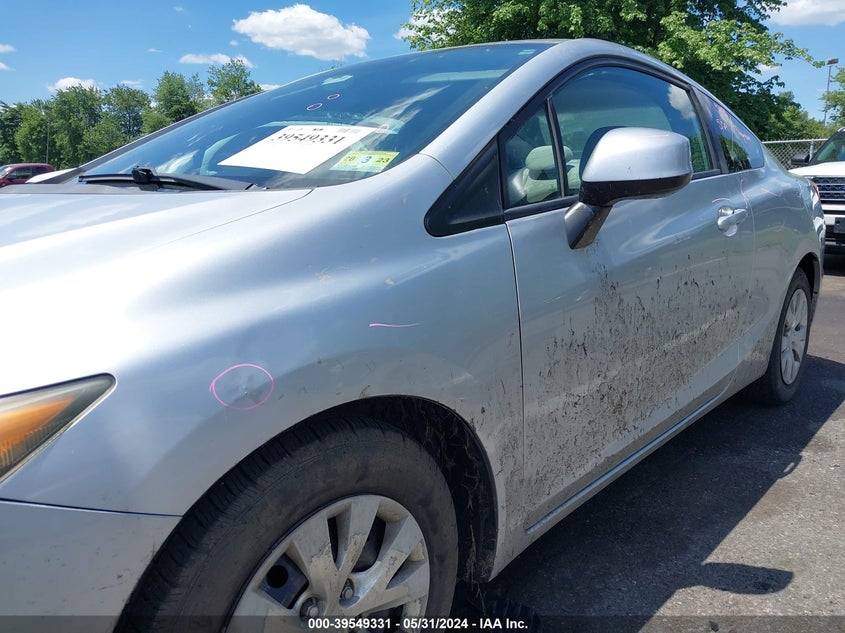 2012 Honda Civic Lx VIN: 2HGFG3B59CH544840 Lot: 39549331