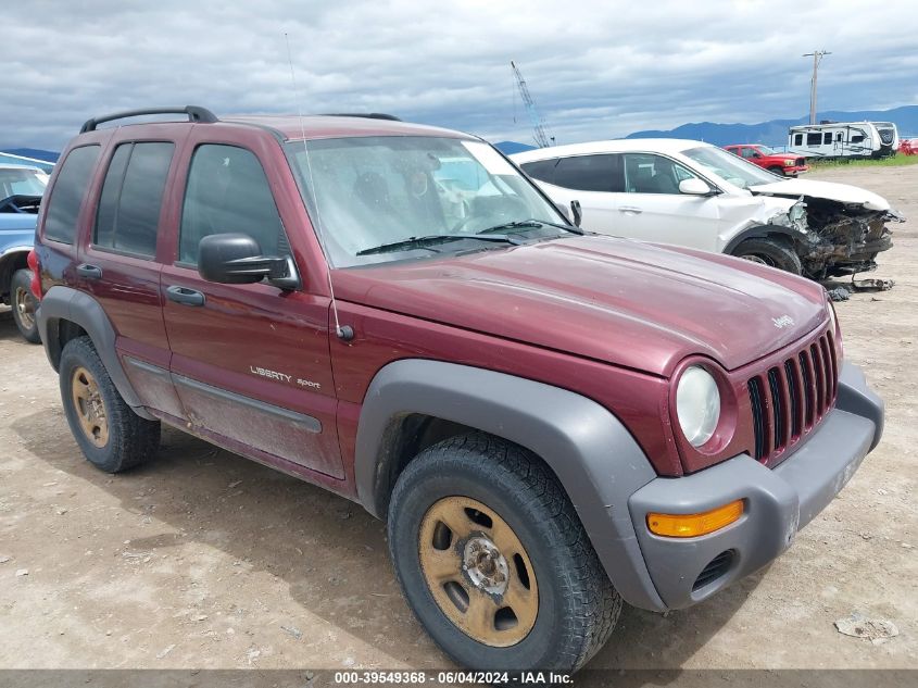 2003 Jeep Liberty Sport VIN: 1J4GL48K83W629696 Lot: 39549368