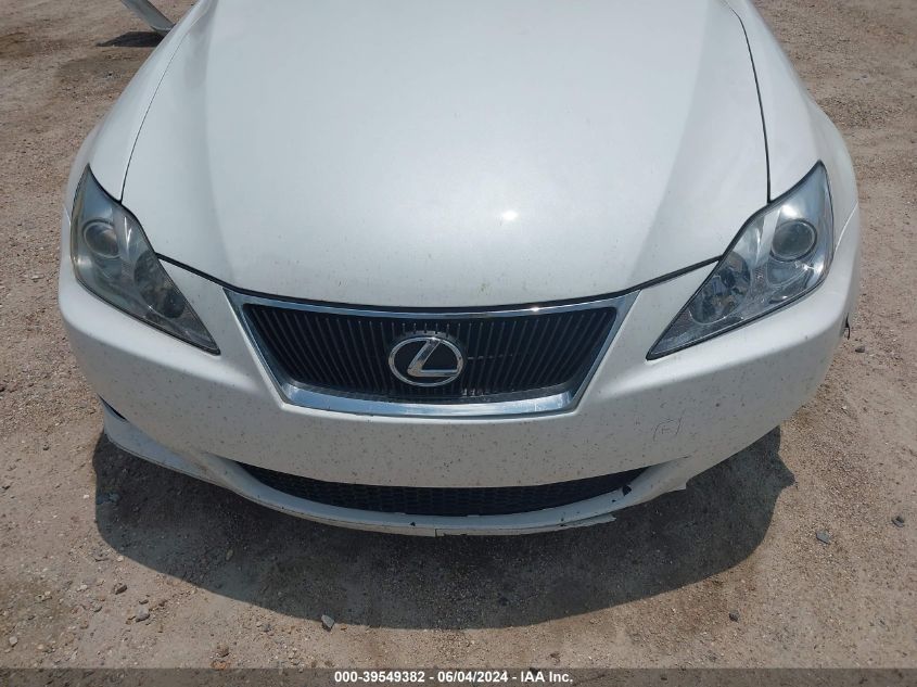 2008 Lexus Is 250 VIN: JTHBK262582066100 Lot: 39549382