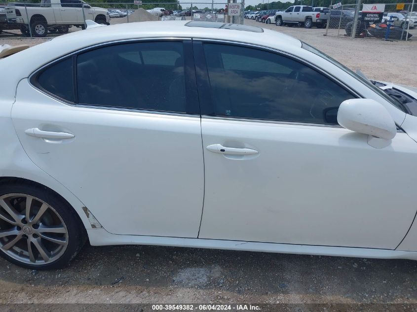 2008 Lexus Is 250 VIN: JTHBK262582066100 Lot: 39549382