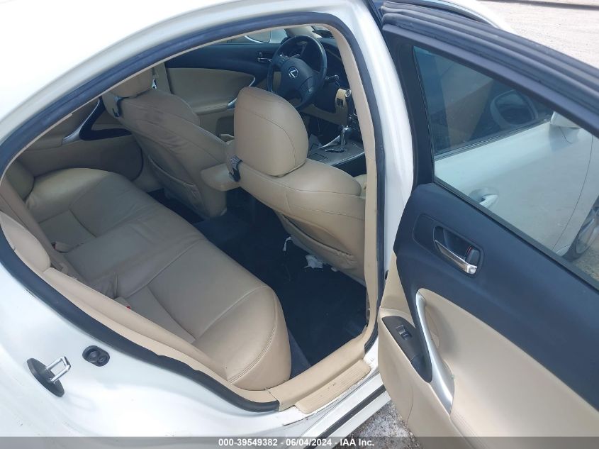 2008 Lexus Is 250 VIN: JTHBK262582066100 Lot: 39549382