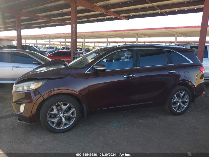 2016 Kia Sorento 3.3L Sx VIN: 5XYPK4A56GG002284 Lot: 39549386