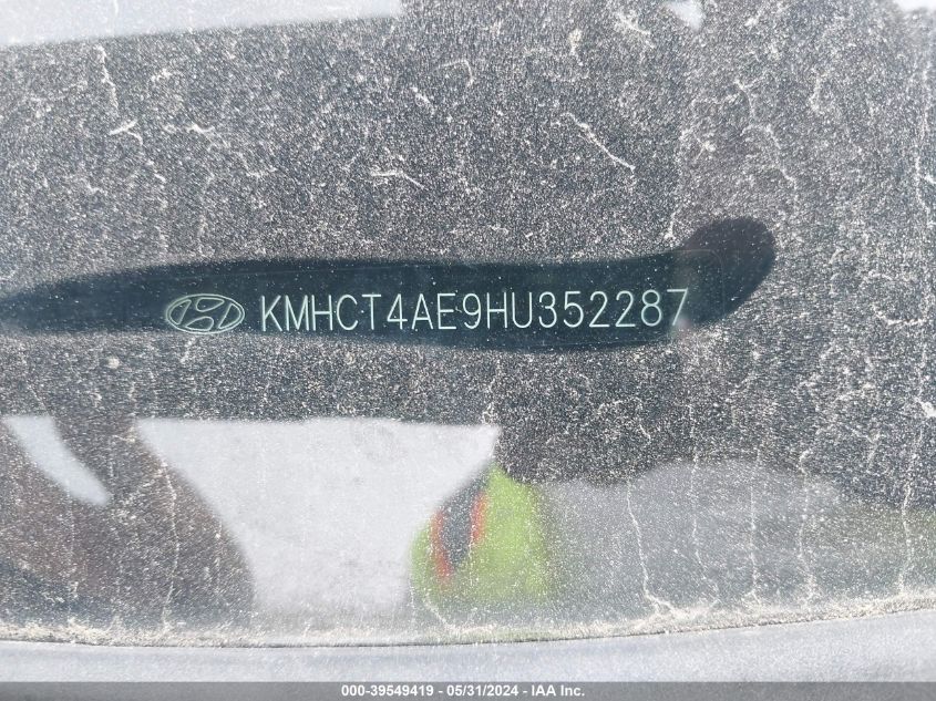 2017 Hyundai Accent Se VIN: KMHCT4AE9HU352287 Lot: 39549419