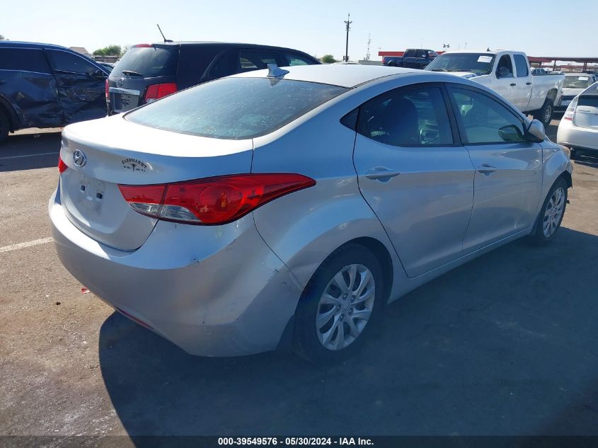 2013 Hyundai Elantra Gls VIN: 5NPDH4AE2DH154973 Lot: 39549576