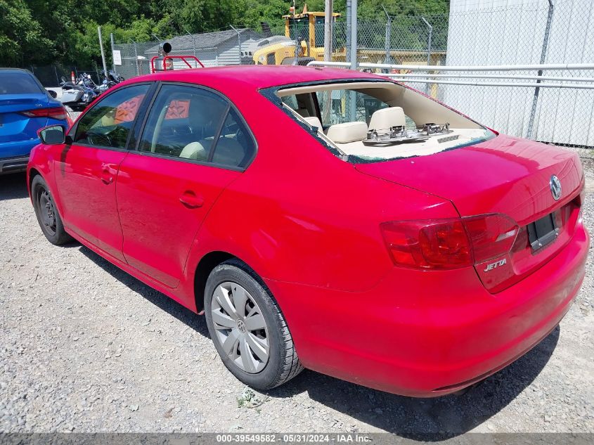 2011 Volkswagen Jetta 2.5L Se VIN: 3VWDZ7AJ0BM052412 Lot: 39549582