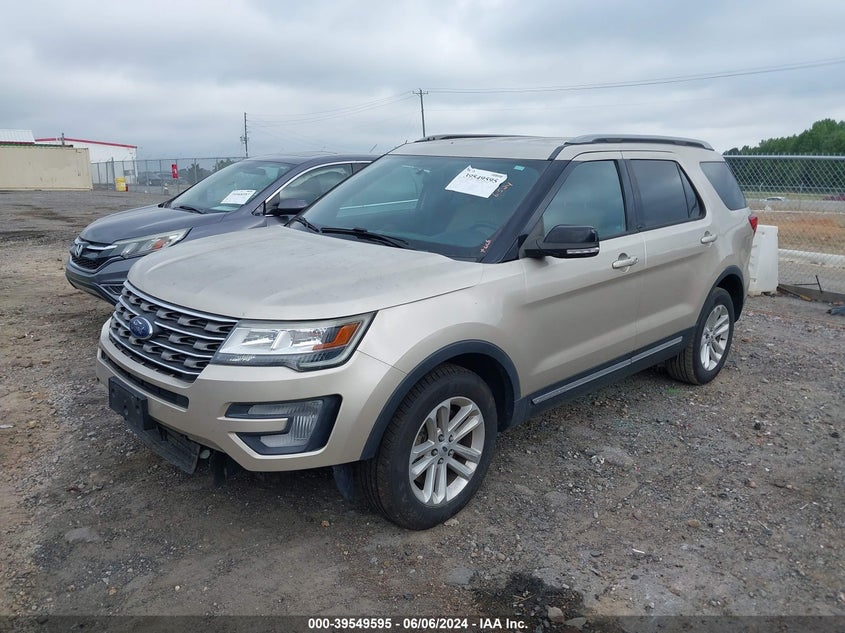 VIN 1FM5K7DH0HGD66936 2017 FORD EXPLORER XLT