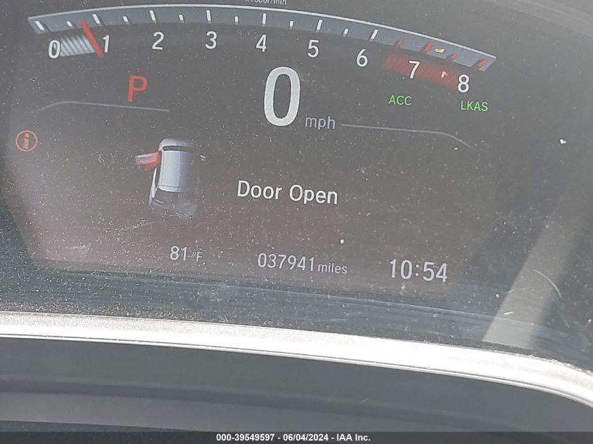 2019 Honda Cr-V Ex-L VIN: 5J6RW1H84KA033483 Lot: 39549597