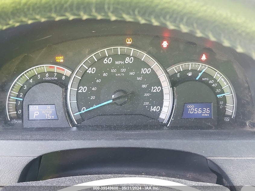 2012 Toyota Camry Se Limited Edition VIN: 4T1BF1FK9CU631750 Lot: 39549600