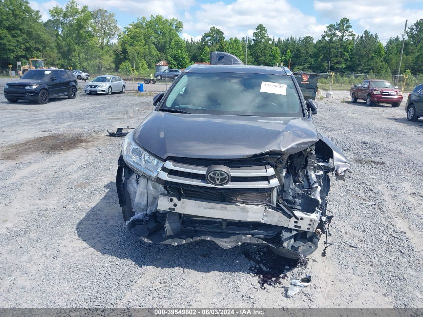 2018 Toyota Highlander Xle VIN: 5TDKZRFH7JS545756 Lot: 39549602