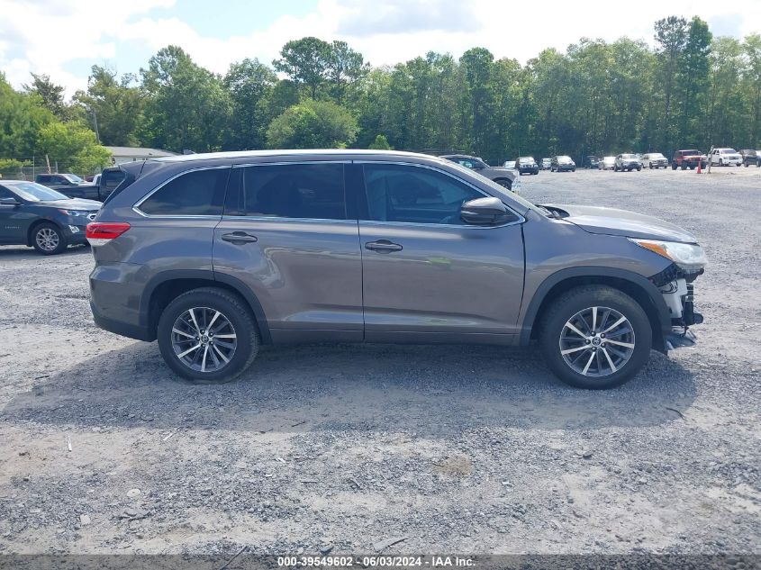 2018 Toyota Highlander Xle VIN: 5TDKZRFH7JS545756 Lot: 39549602