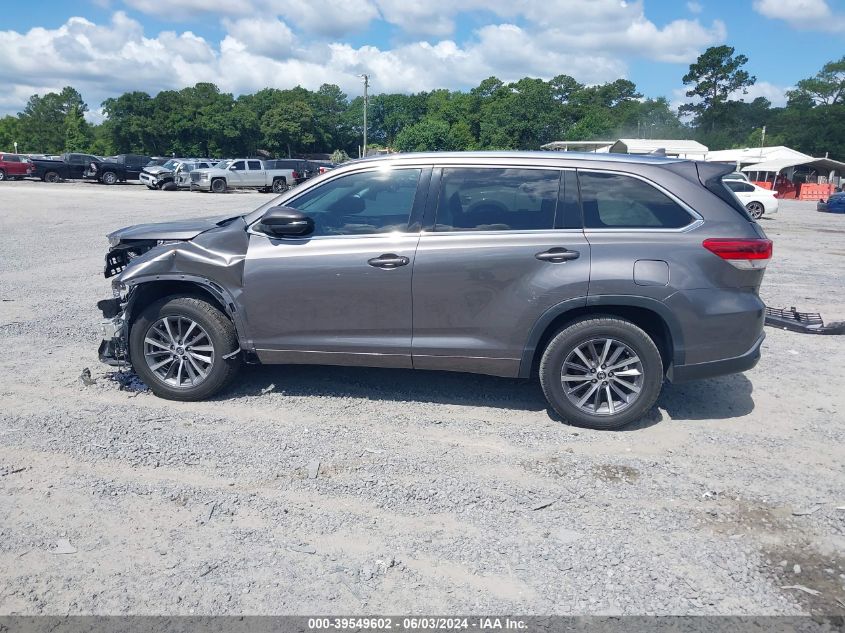 2018 Toyota Highlander Xle VIN: 5TDKZRFH7JS545756 Lot: 39549602
