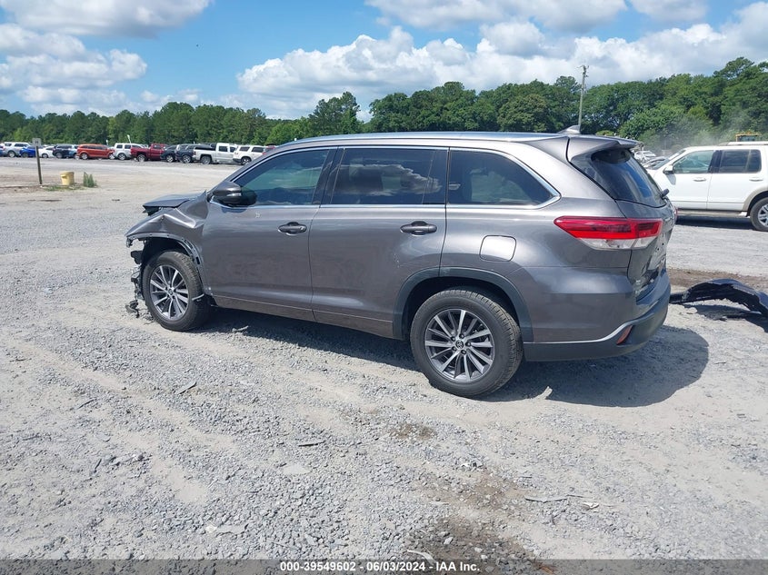 2018 Toyota Highlander Xle VIN: 5TDKZRFH7JS545756 Lot: 39549602