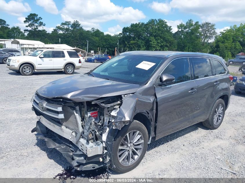 2018 Toyota Highlander Xle VIN: 5TDKZRFH7JS545756 Lot: 39549602
