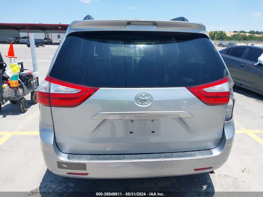 2015 Toyota Sienna Le 8 Passenger VIN: 5TDKK3DC9FS613393 Lot: 39549611