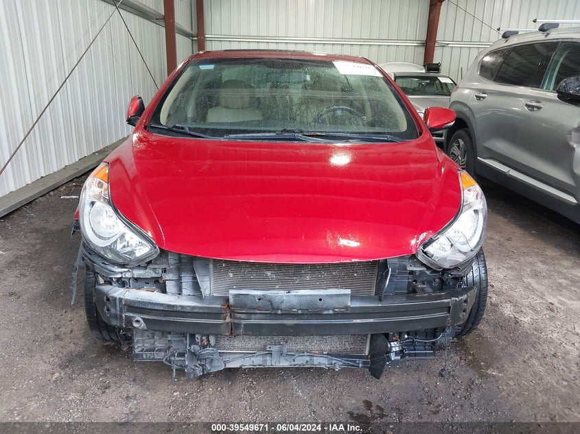 2012 Hyundai Elantra Limited (Ulsan Plant) VIN: KMHDH4AE2CU480157 Lot: 39549671