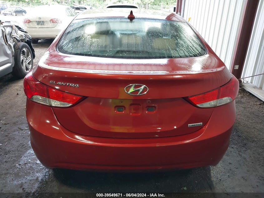 2012 Hyundai Elantra Limited (Ulsan Plant) VIN: KMHDH4AE2CU480157 Lot: 39549671