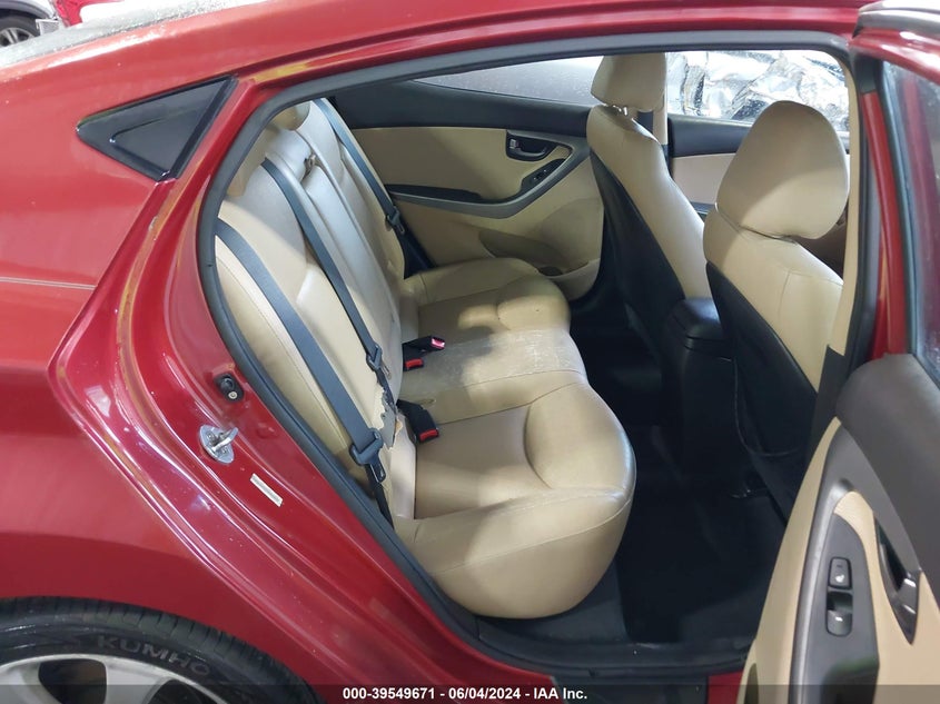2012 Hyundai Elantra Limited (Ulsan Plant) VIN: KMHDH4AE2CU480157 Lot: 39549671