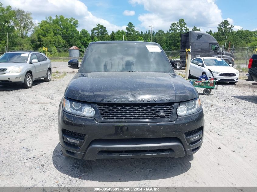 2016 Land Rover Range Rover Sport 3.0L V6 Turbocharged Diesel Hse Td6 VIN: SALWR2KF8GA583881 Lot: 39549681