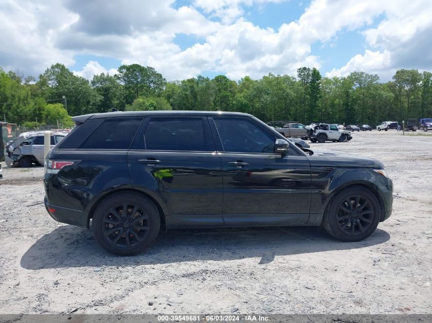 2016 Land Rover Range Rover Sport 3.0L V6 Turbocharged Diesel Hse Td6 VIN: SALWR2KF8GA583881 Lot: 39549681