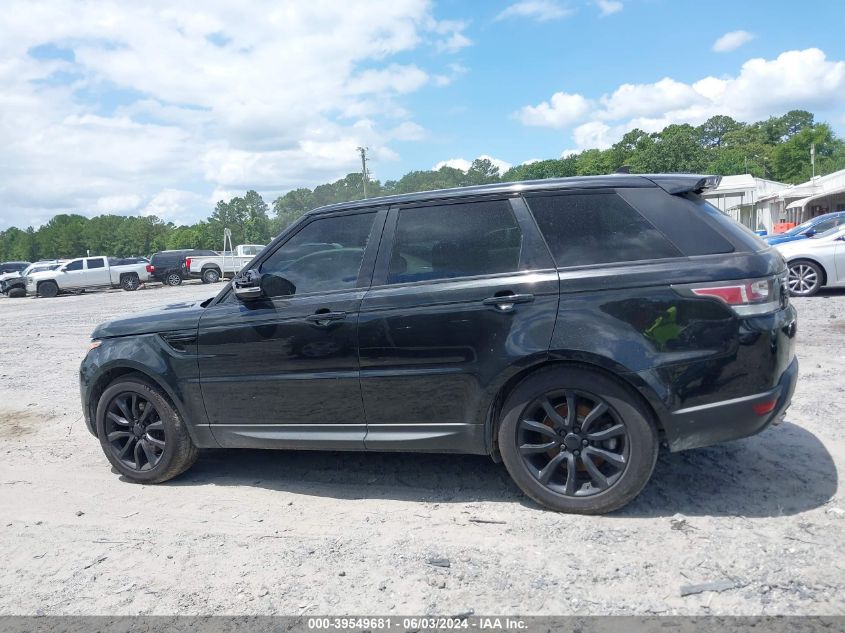 2016 Land Rover Range Rover Sport 3.0L V6 Turbocharged Diesel Hse Td6 VIN: SALWR2KF8GA583881 Lot: 39549681