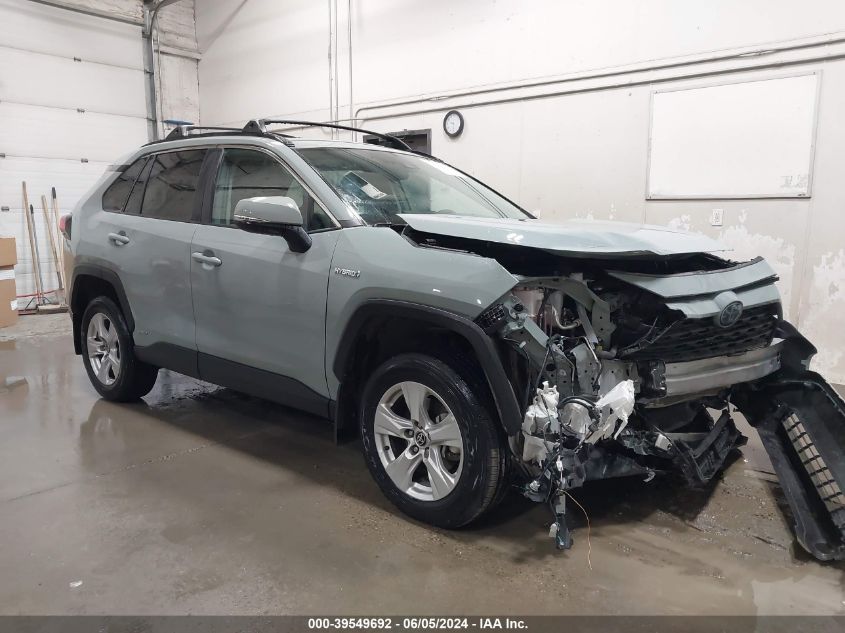 2021 Toyota Rav4 Xle Hybrid VIN: 4T3RWRFV4MU022937 Lot: 39549692