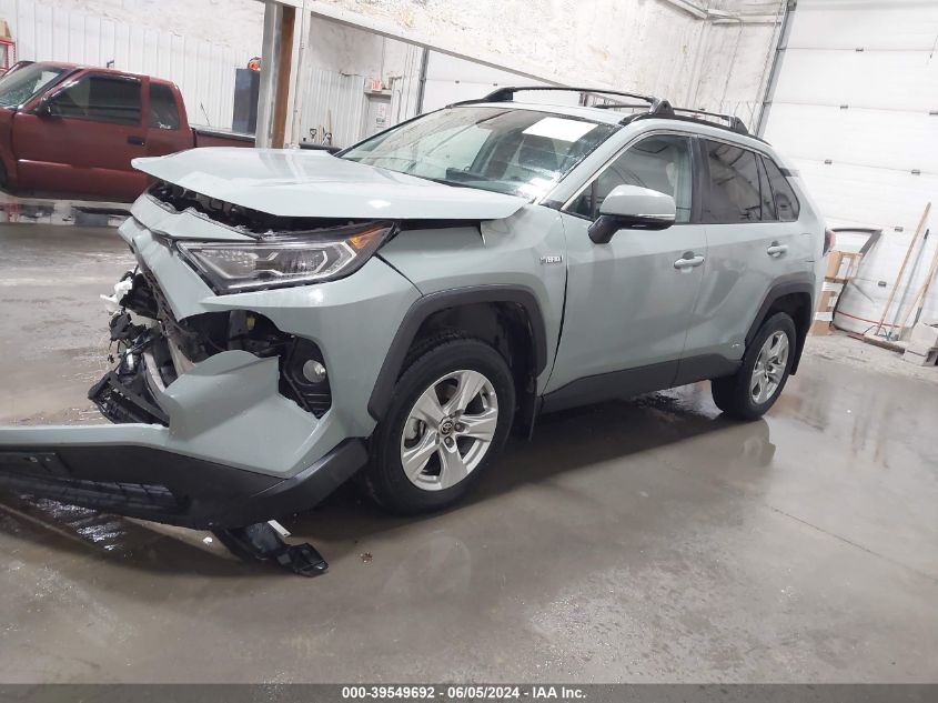 2021 Toyota Rav4 Xle Hybrid VIN: 4T3RWRFV4MU022937 Lot: 39549692