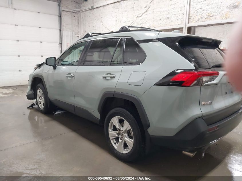 2021 Toyota Rav4 Xle Hybrid VIN: 4T3RWRFV4MU022937 Lot: 39549692