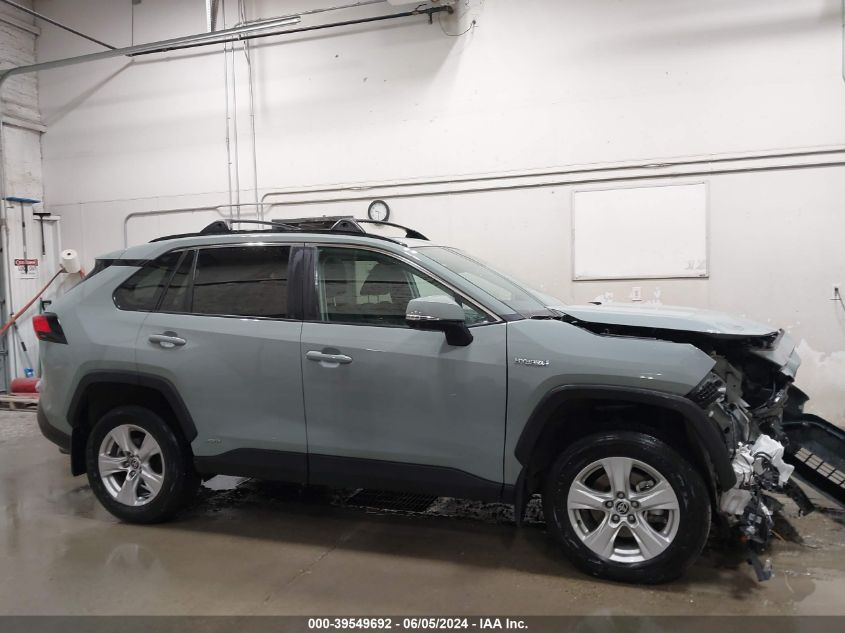 2021 Toyota Rav4 Xle Hybrid VIN: 4T3RWRFV4MU022937 Lot: 39549692