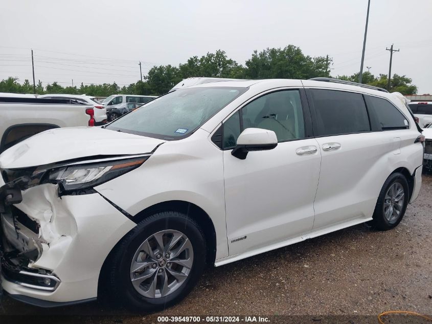 2021 Toyota Sienna Xle VIN: 5TDYRKEC9MS004798 Lot: 39549700