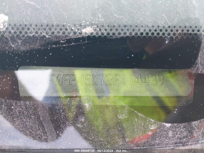 2002 Ford Mustang Gt VIN: 1FAFP45X72F114439 Lot: 39549728