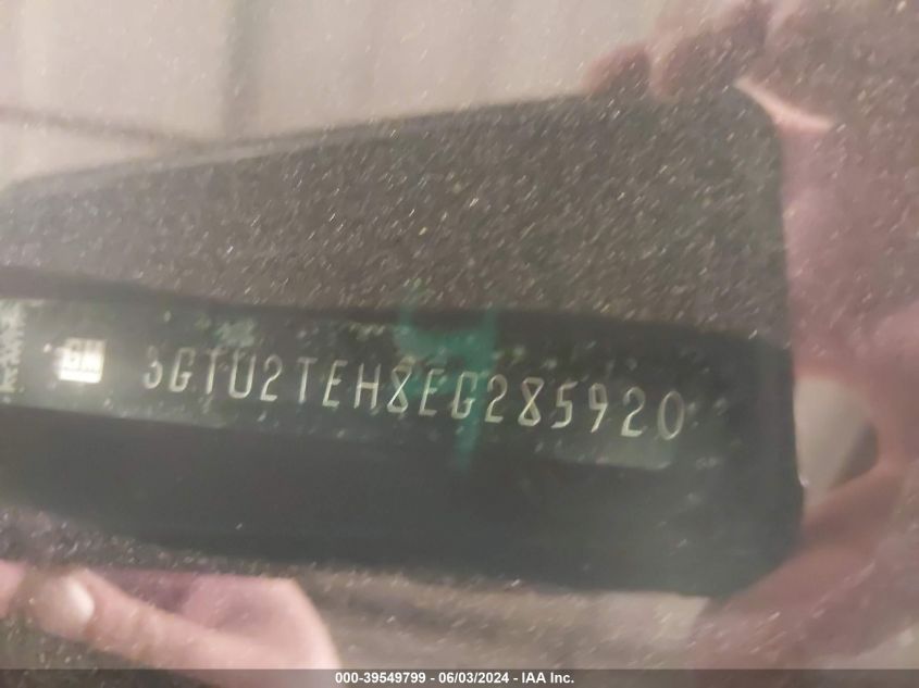 2014 GMC Sierra 1500 VIN: 3GTU2TEH8EG285920 Lot: 39549799