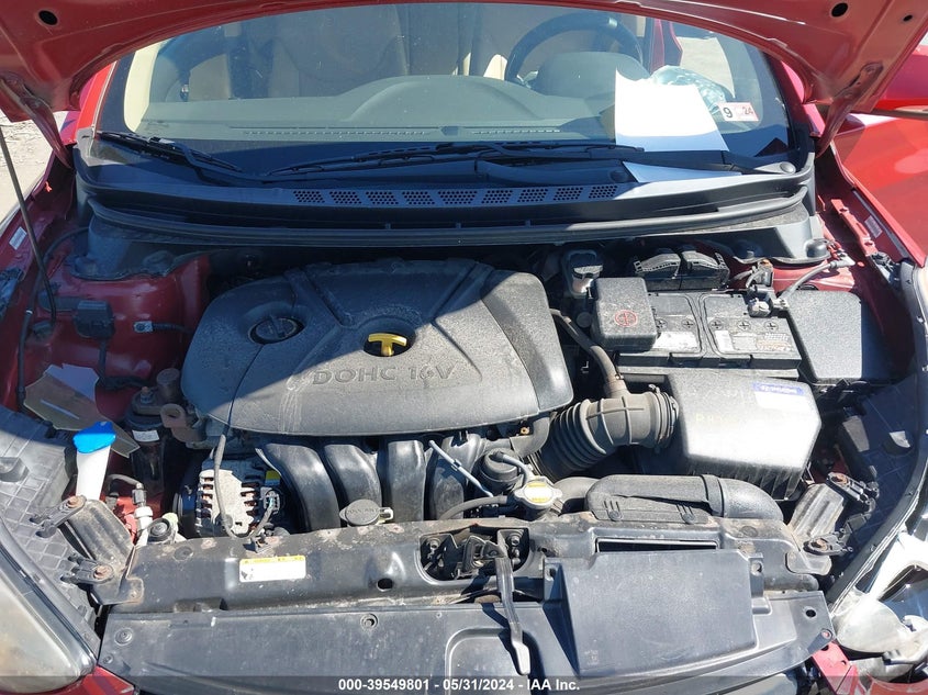 2012 Hyundai Elantra Limited (Ulsan Plant) VIN: KMHDH4AE8CU219101 Lot: 39549801