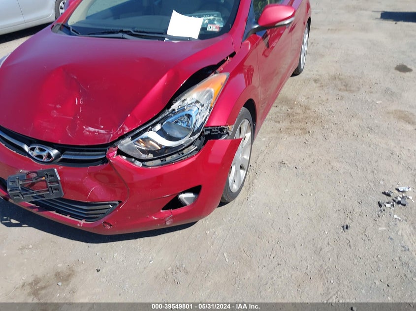 2012 Hyundai Elantra Limited (Ulsan Plant) VIN: KMHDH4AE8CU219101 Lot: 39549801