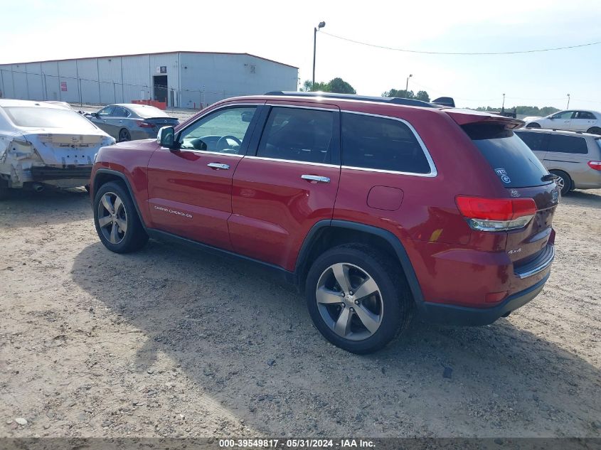 2014 Jeep Grand Cherokee Limited VIN: 1C4RJFBG6EC102278 Lot: 39549817