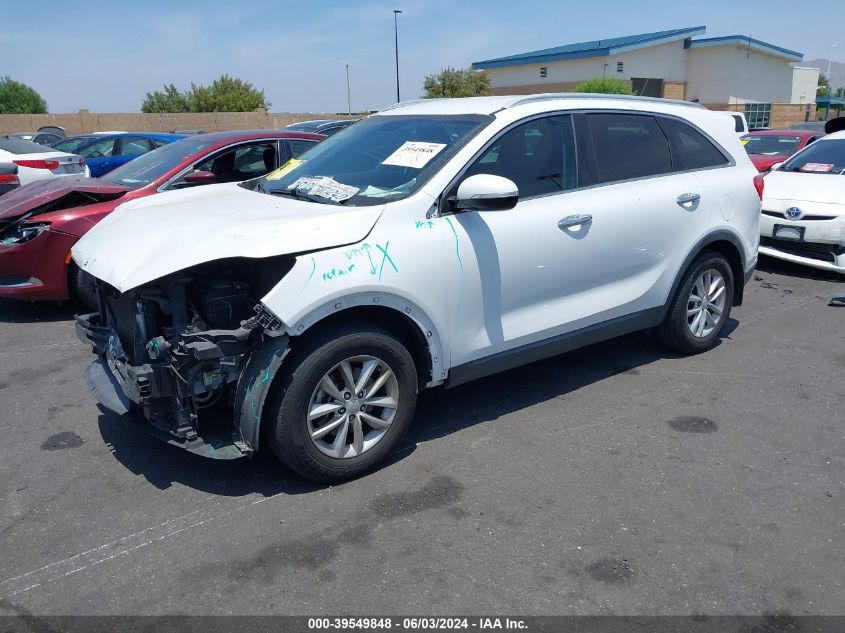 2017 Kia Sorento 2.4L Lx VIN: 5XYPG4A30HG204491 Lot: 39549848