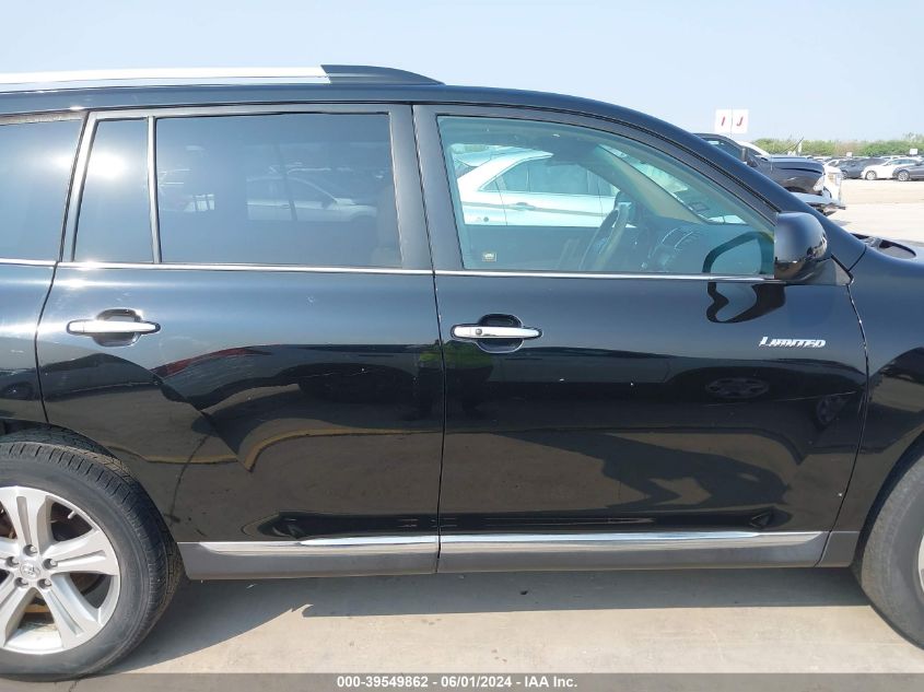 2012 Toyota Highlander Limited V6 VIN: 5TDDK3EHXCS142868 Lot: 39549862